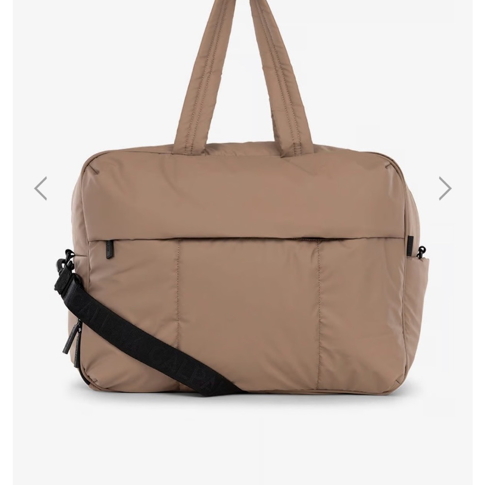 Calpak Luka Large Duffel Bag with Tags, Chocolate